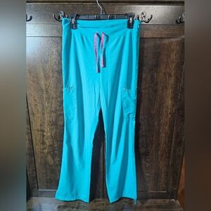 Smitten Teal Track Pants with Relaxed Fit and Breathable Fabric